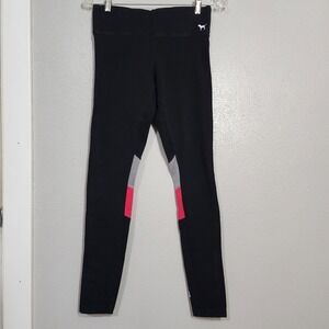 Pink Victoria Secret Leggings Women's Size Small Yoga Workout Comfort Black Gray